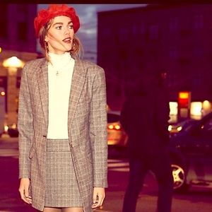 Free People Susie Check Blazer set